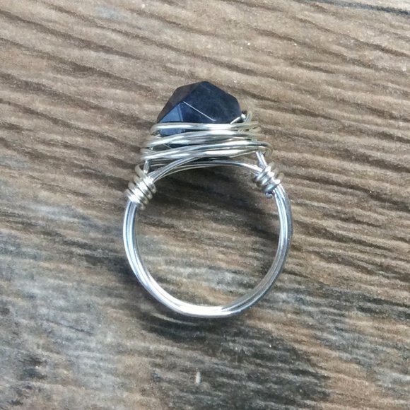 Sodalite ring, Sterling Silver, Blue gemstone ring - Picture 1 of 6